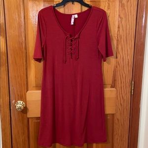 Francesca’s Burgundy Dress